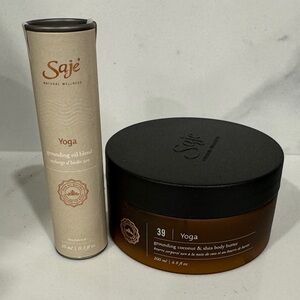 Saje Yoga Grounding Oil Blend and Body Butter Set